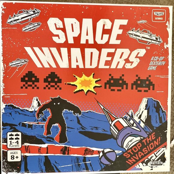 Buffalo Games Space Invaders Cooperative Dexterity Board Game New - Picture 7 of 7